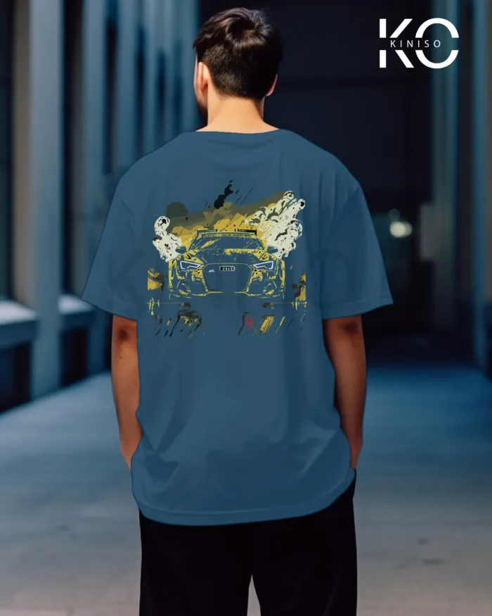 Car Graphic T Shirts for guys with Car Half Back Design - Image 15